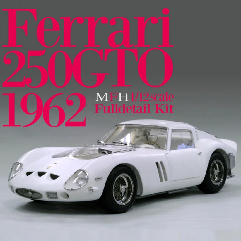 1/12 Model Factory Hiro MFH Ferrari 250 GTO 1962 Full Detail Model Kit Ver.A K466