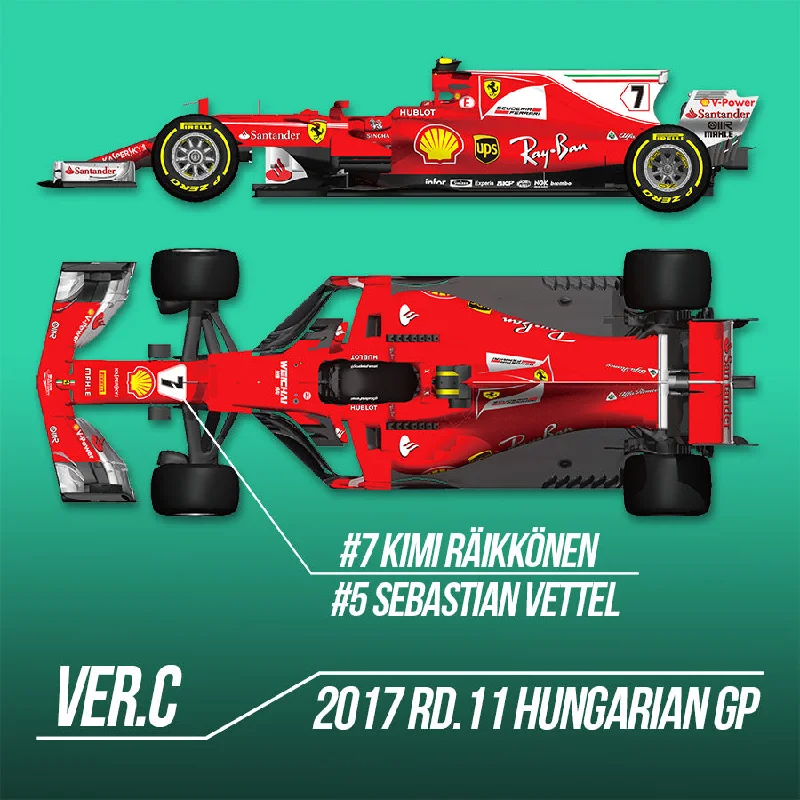 1/12 Model Factory Hiro MFH Ferrari SF70H Proportion Model Kit Hungary GP Ver.C K623