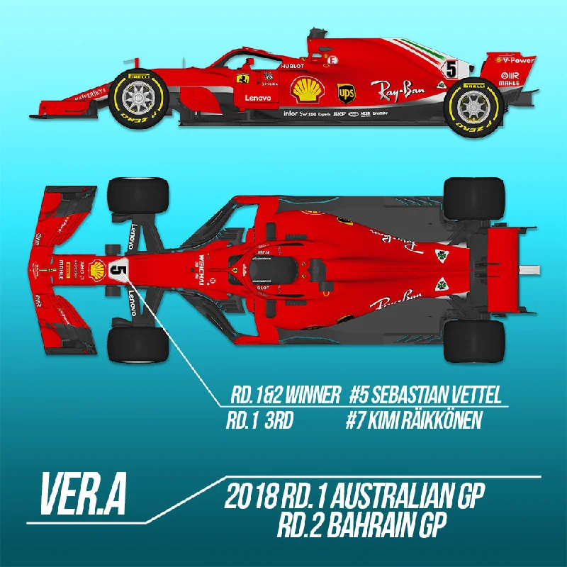 1/12 Model Factory Hiro MFH Ferrari SF71H Proportion Model Kit Australia/Bahrain GP Ver.A K670