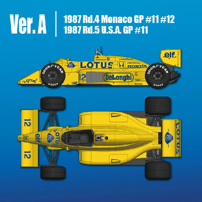 1/12 Model Factory Hiro MFH Team Lotus Type 99T Full Detail Model Kit Ver A K634