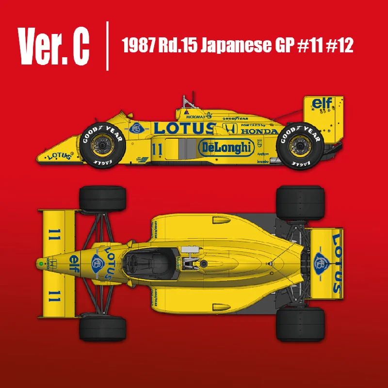 1/12 Model Factory Hiro MFH Team Lotus Type 99T Full Detail Model Kit Ver C K636