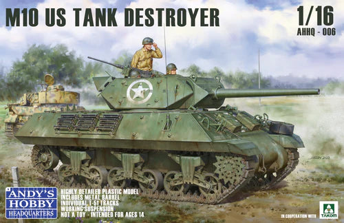 1/16 M10 US Tank Destroyer Plastic Model Kit