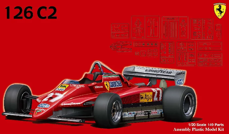 1/20 Ferrari 126 C2 1982 (GP-2) Plastic Model Kit