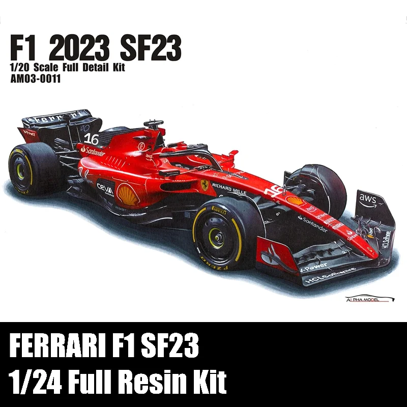 1/24 Alpha Model Ferrari F1 SF23 Full Resin Model Kit AM03-0011