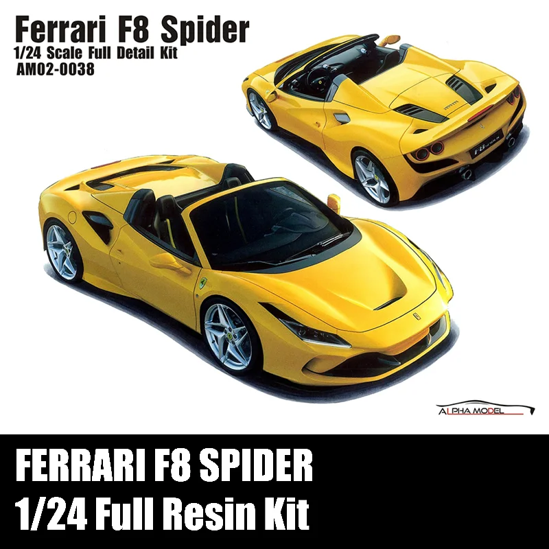 1/24 Alpha Model Ferrari F8 Spider Model Kit AM02-0038