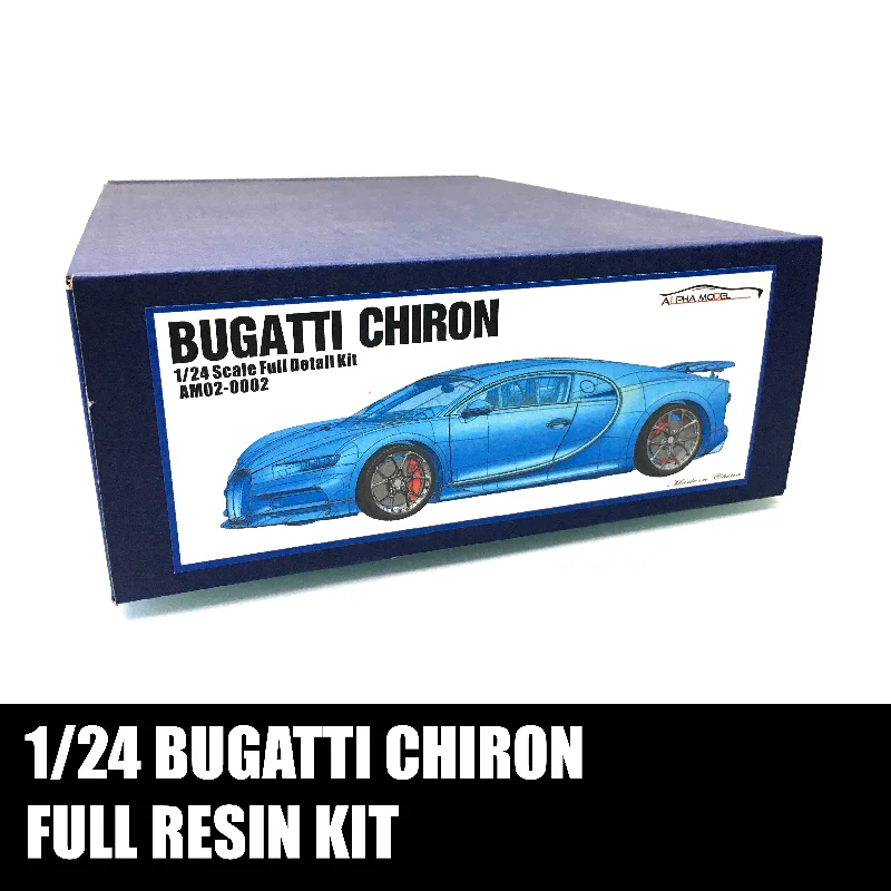 1/24 Alpha Model Bugatti Chiron Full Resin Model Kit AM02-0002