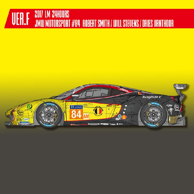 1/24 Model Factory Hiro MFH Ferrari 488 GTE LM 24Hrs No.84 Proportion Model Kit K648