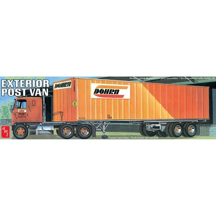 1/25 40' Fruehauf Exterior Post Trailer Dohrn Plastic Model Kit