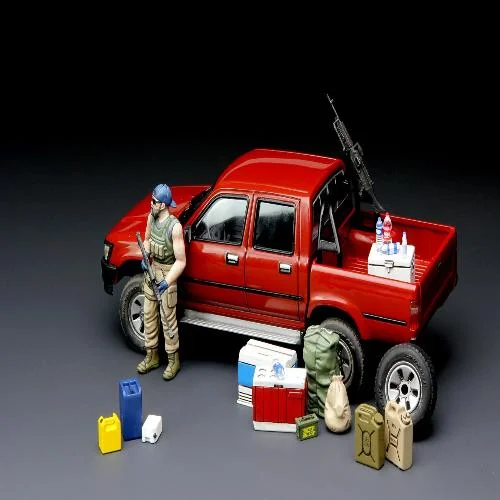 1/35 Pick Up with Equipment Plastic Model Kit