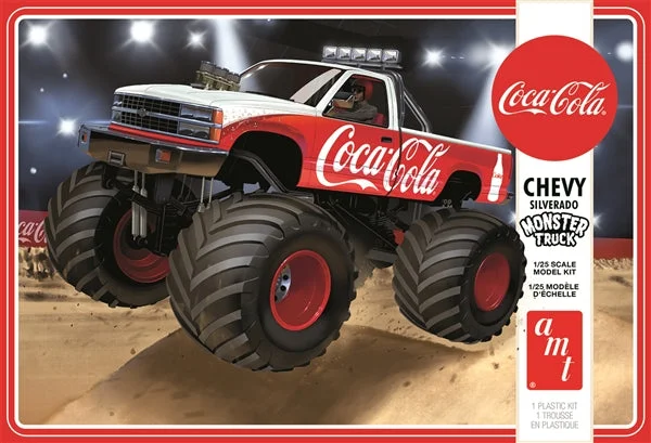 1988 Chevy Silverado Monster Truck Coca-Cola (1/25 Scale) Plastic Vehicle Model Kit