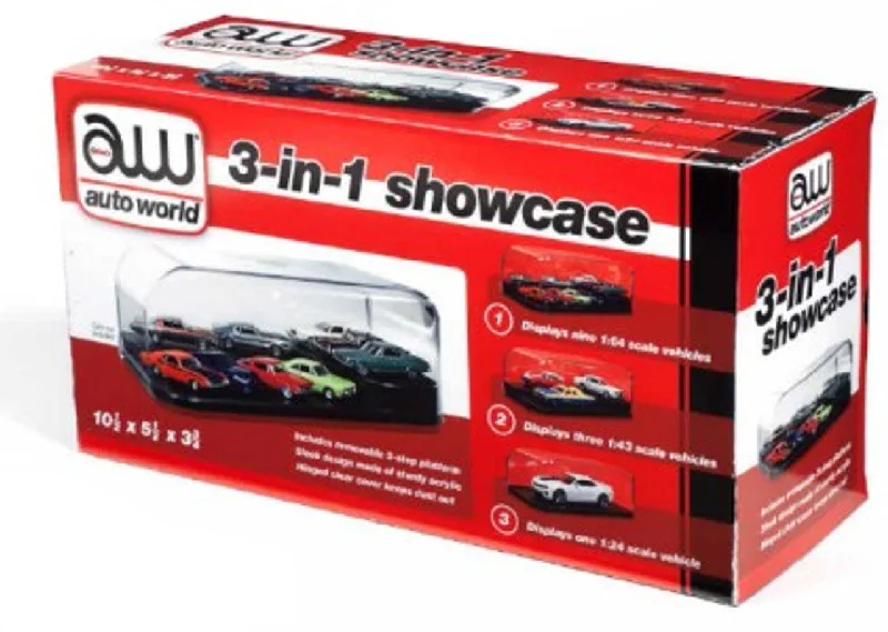 3-in-1 Auto Plastic Display Showcase