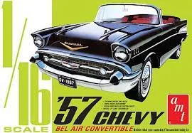 '57 Chevy Bel Air Convertible (1/16 Scale) Plastic Vehicle Model Kit