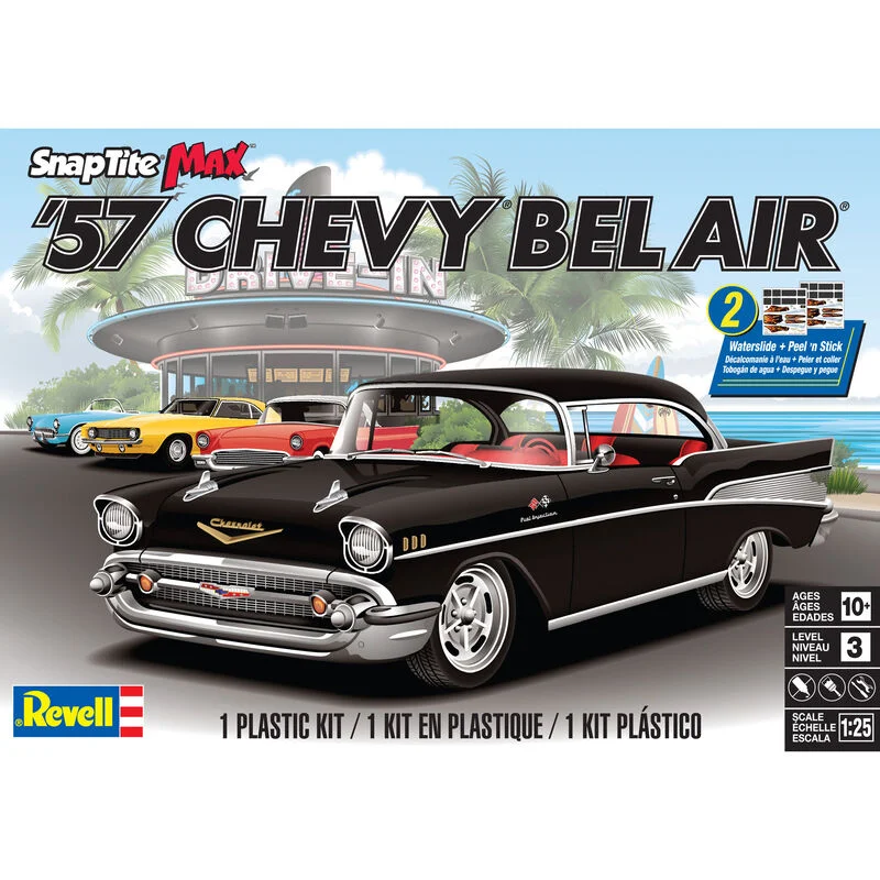 '57 CHEVY BEL AIR Snap (1/25th Scale) Plastic Vehicle Model Kit