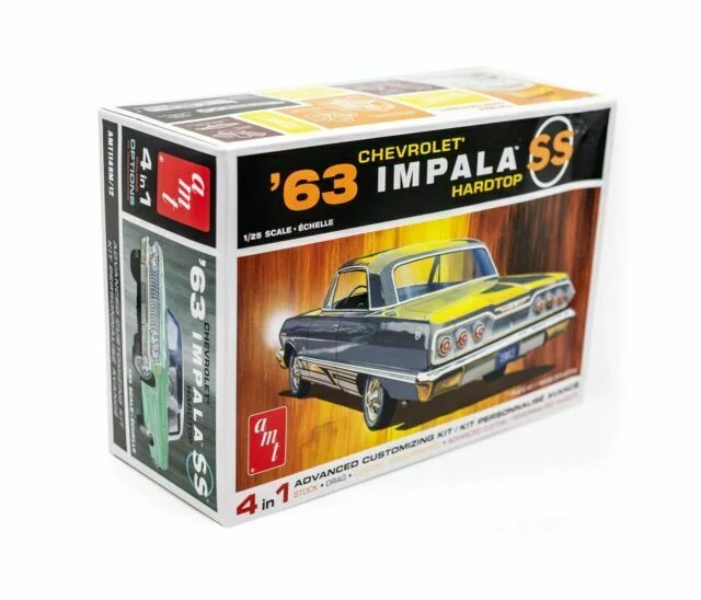 '63 Chevy Impala Hardtop (1/25 Scale) Plastic Vehicle Model Kit