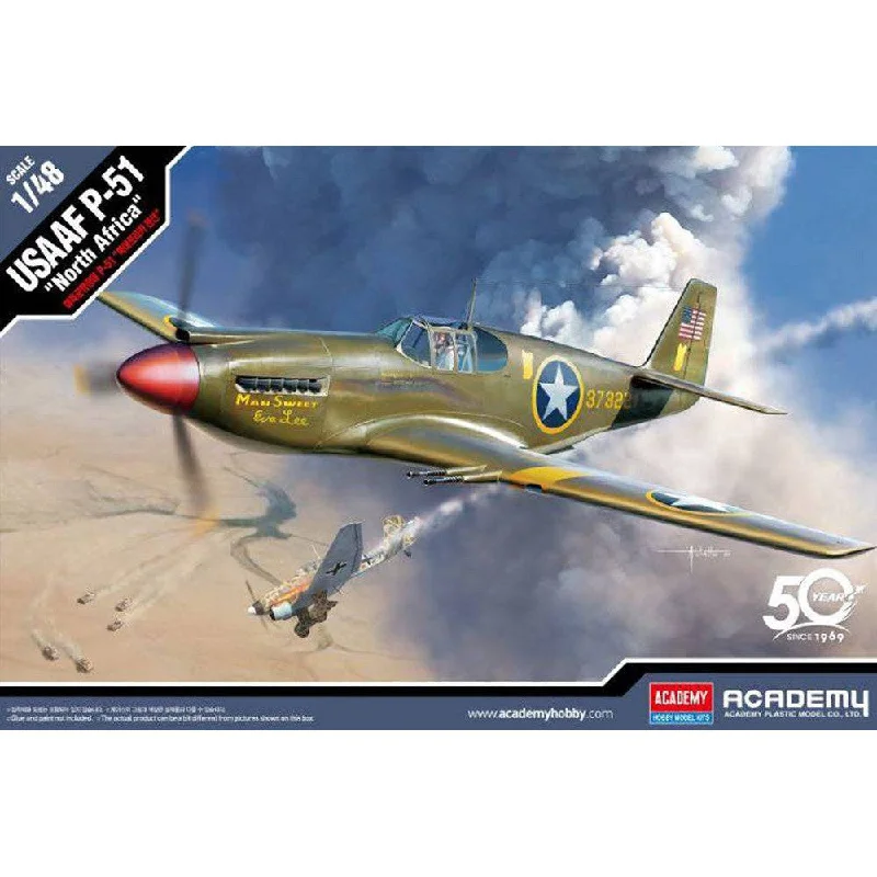 12338 1/48 USAAF P51 North Africa Plastic Model Kit