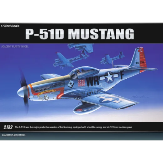 12485 1/72 P51D Mustang Plastic Model Kit with Australian Decals