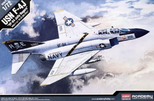 12529 1/72 USN F4J VF84 Jolly Rogers Phantom II Plastic Model Kit