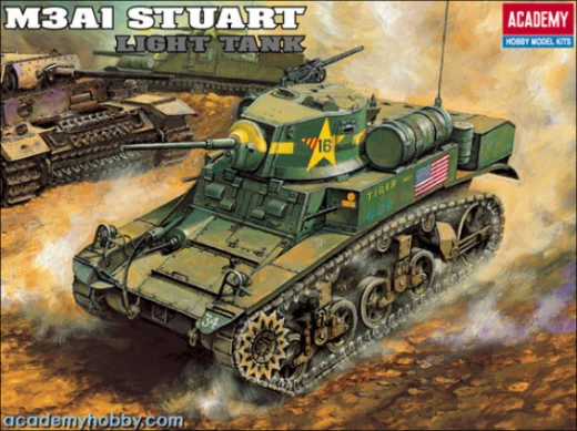 13269 1/35 U.S. M3A1 Stuart Light Tank Plastic Model Kit