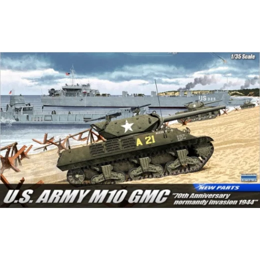 13288 1/35 US Army M10 GMC Anniv.70 Normandy Invasion 1944 Plastic Model Kit