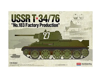 13505 1/35 USSR T34/76 No.183 Factory Production Plastic Model Kit