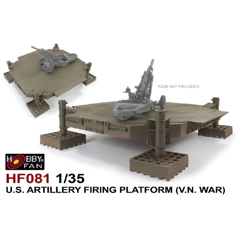 HF081 1/35 U.S. Artillery Firing PlatformV.N. WAR Plastic Model Kit