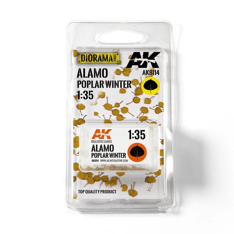 AK Alamo Poplar Winter Leaves (1/32, 1/35 Scale)