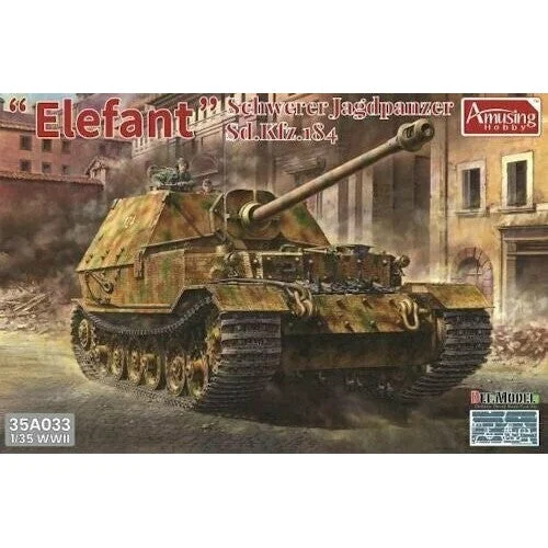 35A033 1/35  Elefant Schwerer Jagdpanzer Sd.Kfz.184 Plastic Model Kit