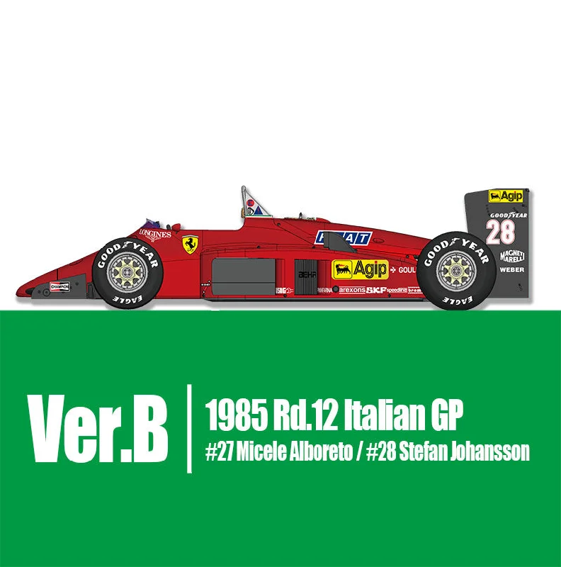 1/12 Model Factory Hiro MFH Ferrari 156/85 Full Detail Model Kit Ver.B K593