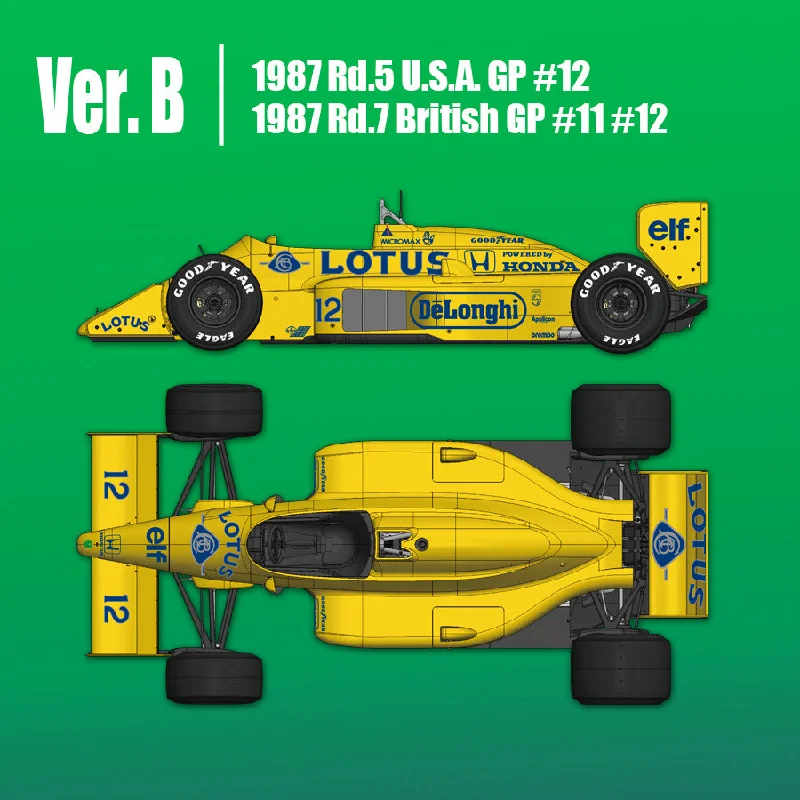 1/12 Model Factory Hiro MFH Team Lotus Type 99T Full Detail Model Kit Ver B K635