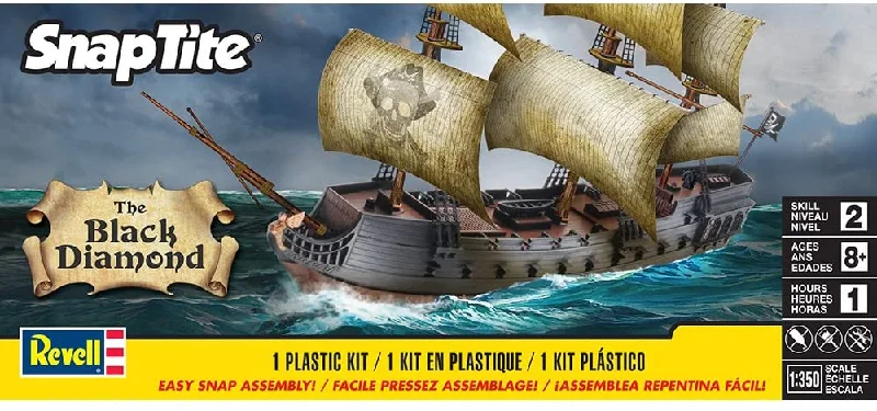 Diamond Pirate Ship (1/350 Scale) Boat Model Kit