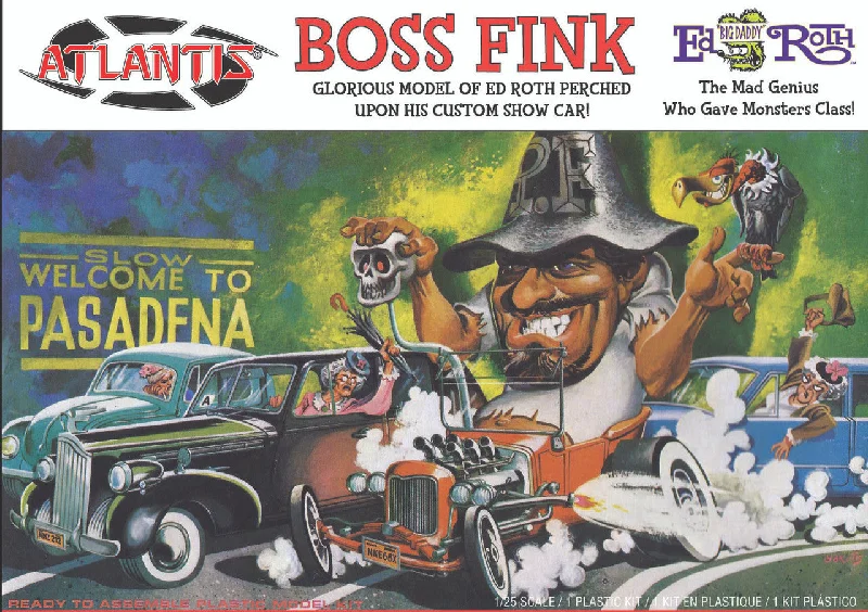 Ed Big Daddy Roth Boss Fink Car & Figure (1/25 Scale) Plastic Model Kit