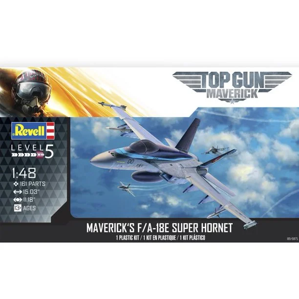 F/A18E Super Hornet Top Gun Maverick (1/48 Scale) Scale Plastic Model