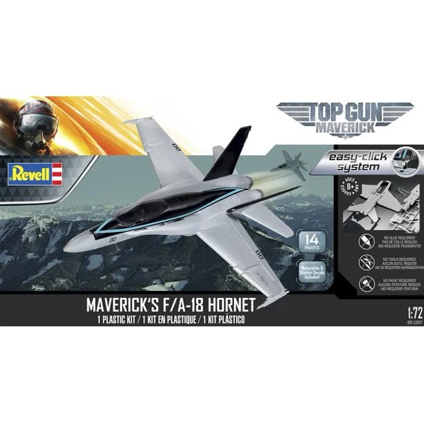 F/A18E Super Hornet 'Top Gun' Maverick (1/72) Scale Plastic Model