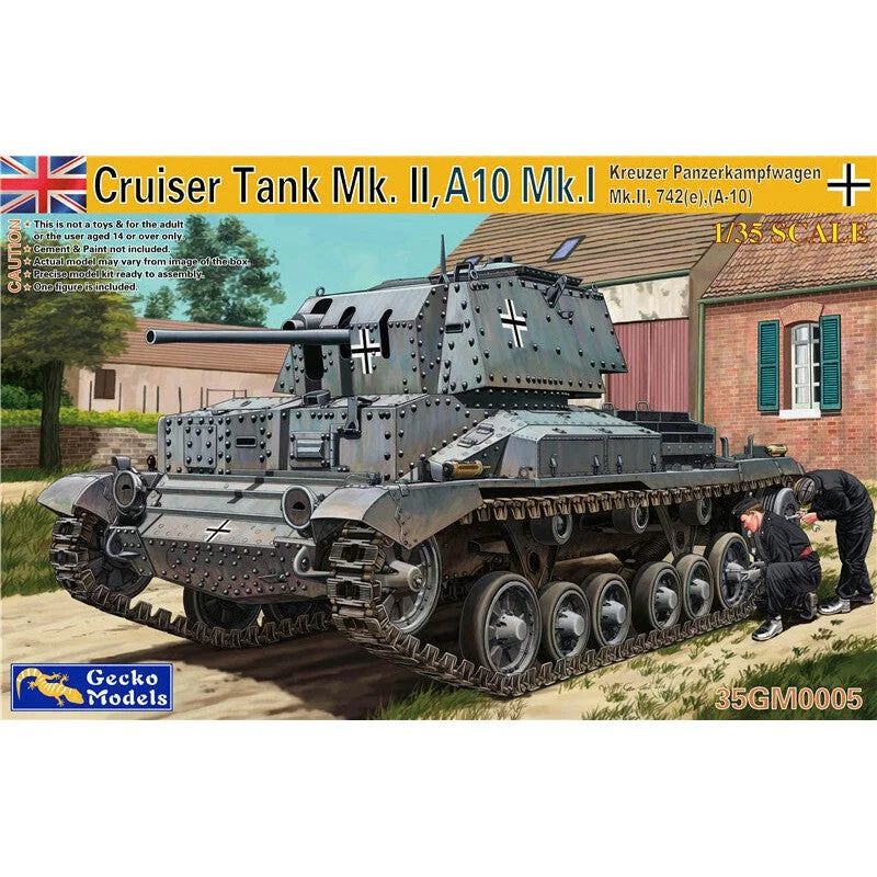 GM0005 1/35 Kreuzer Panzerkampfwagen Mk.II 742eA10 Plastic Model Kit