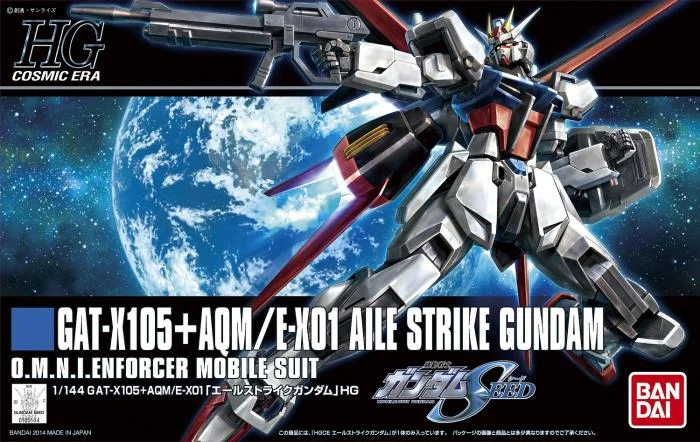 HGCE GAT-X105+AQM/E-X01 Aile Strike (1/144 Scale) Plastic Gundam Model Kit