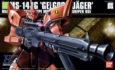 HGUC #45 MS-14JG Gelgoog Jager (1/144 Scale) Plastic Gundam Model Kit