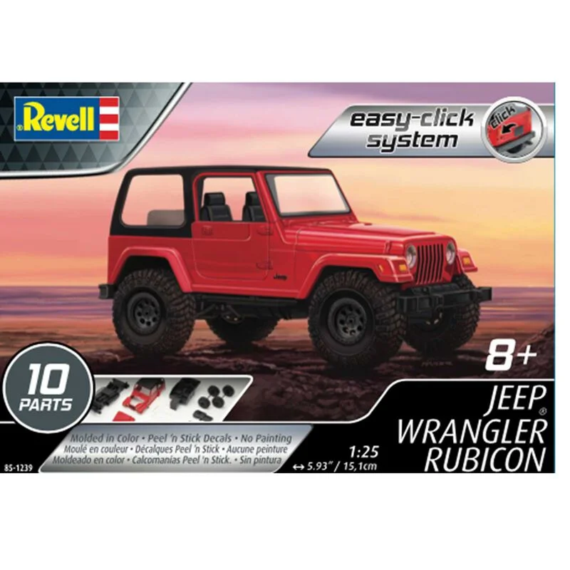 Jeep Wrangler Rubicon (1/25 Scale) Vehicle Model Kit