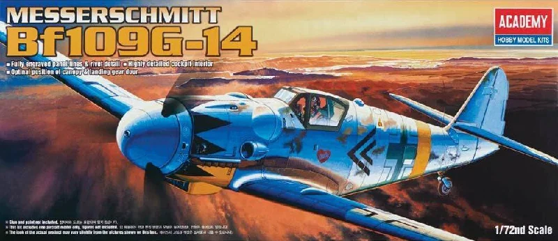 Messerschmitt BF109G (1/72 Scale) Plastic Model Kit