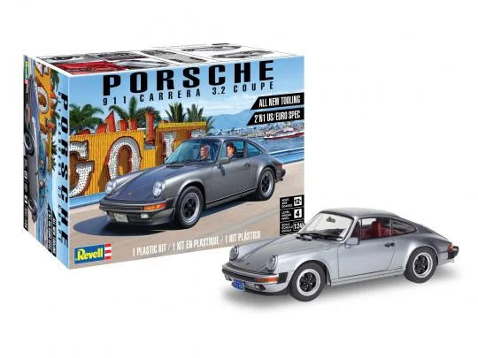 Porsche 911 Carrera 3.2 Coupe (1/24th Scale) Plastic Vehicle Model Kit