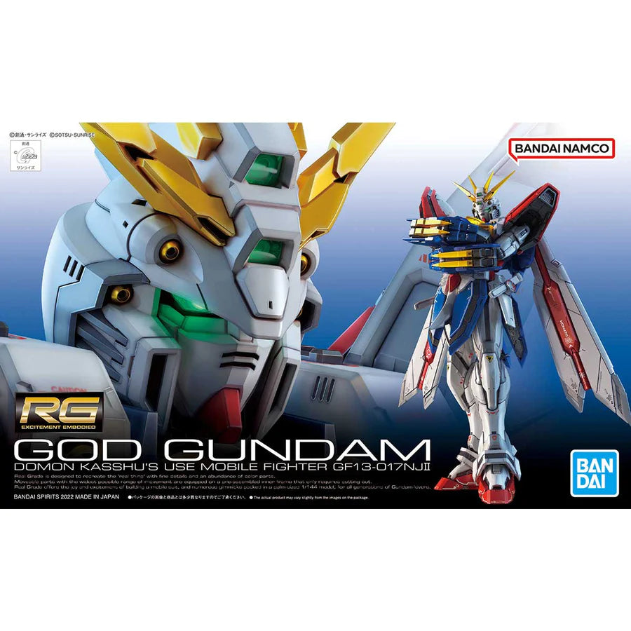 RG #37 God Gundam (1/144th Scale) Plastic Gundam Model Kit