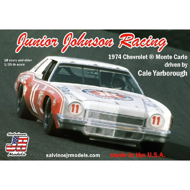 JJMC1974B 1/25 Junior Johnson Racing 11 Chevy 1974 Monte Carlo Plastic Model Kit