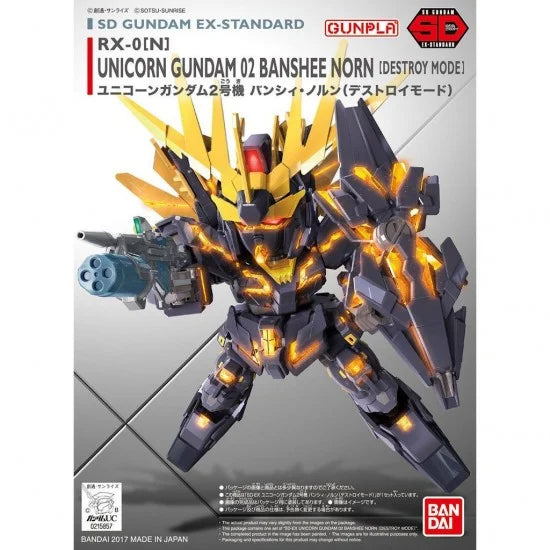 SD EX-Standard 015 Unicorn Gundam 02 Banshee Norn (Destroy Mode) Plastic Gundam Model Kit