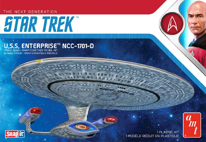 Star Trek Enterprise 1701-D (1/2500 Scale) Plastic Sci-Fi Model Kit