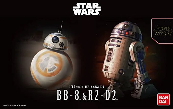 Star Wars: The Force Awakens BB-8 & R2-D2 (1/12 Scale) Plastic Sci-Fi Model Kit