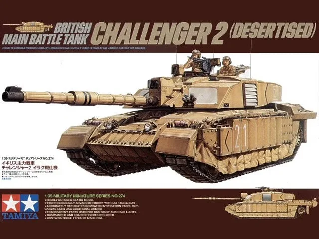 Tamiya 1/35 British MBT Challenger 2 (Desertised) 35274