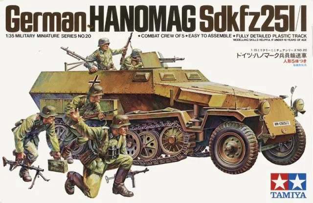 Tamiya 1/35 German Hanomag Sd.Kfz. 251/1 Ausf. C 35020