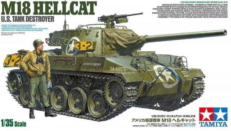 Tamiya 1/35 M18 Hellcat U.S. Tank Destroyer 35376