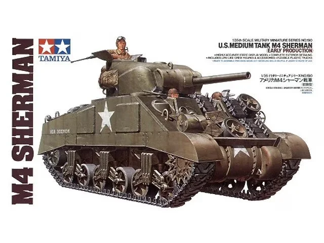 Tamiya 1/35 U.S. Medium Tank M4 Sherman Early Production 35190