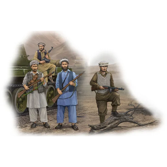 00436 1/35 Afghan Rebels Plastic Model Kit