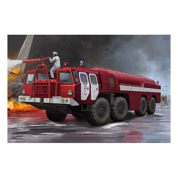 01074 1/35 Airport Fire Fighting Vehicle AA60 MAZ7310 160.01 Plastic Model Kit